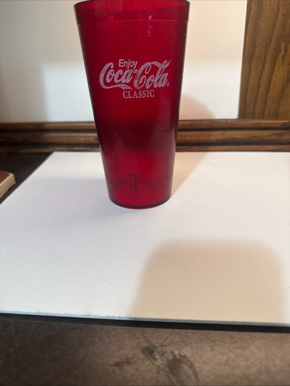 Coca-Cola Classic Red Plastic Tumbler Cup Enjoy Coke Logo